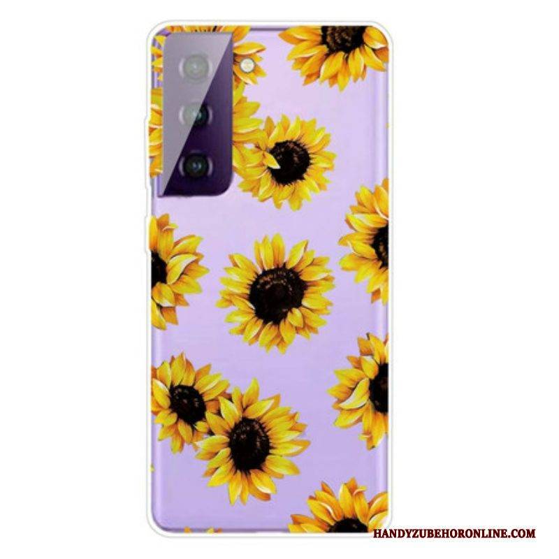 Handyhülle Für Samsung Galaxy S21 5G Sonnenblumen