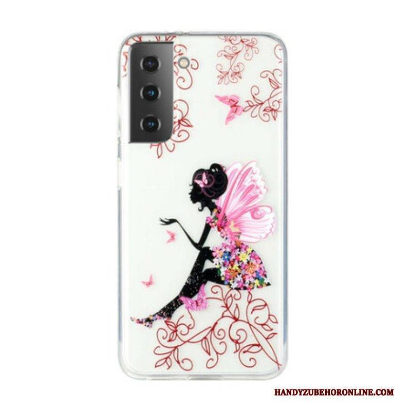 Handyhülle Für Samsung Galaxy S21 5G Transparente Blumenfee