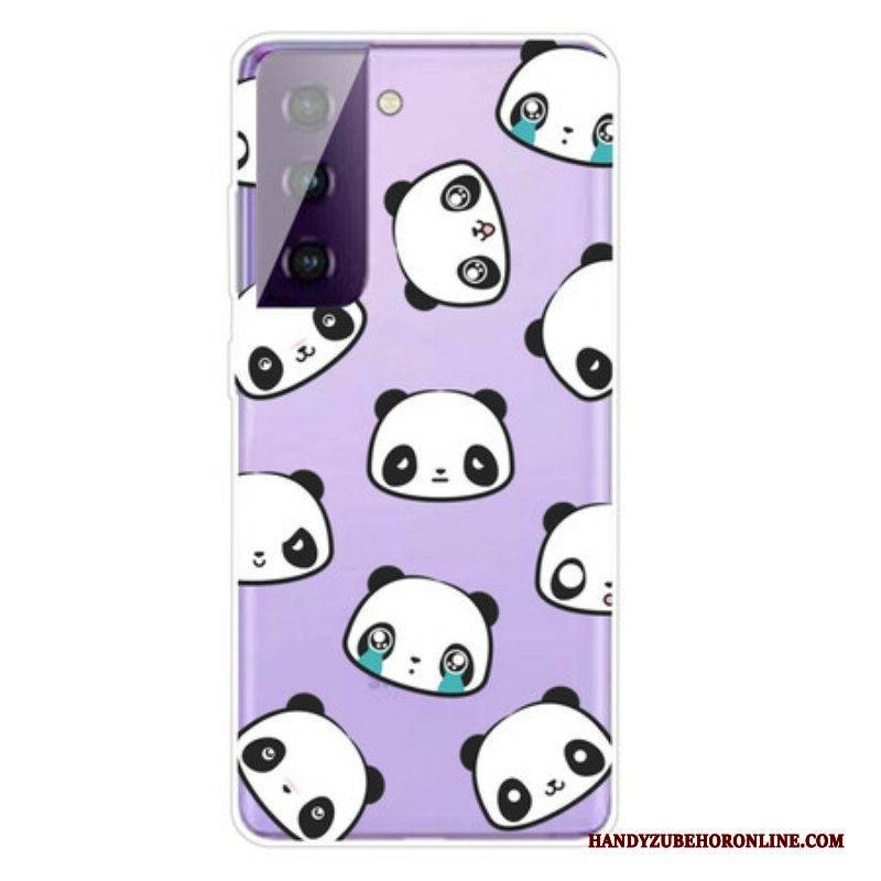 Handyhülle Für Samsung Galaxy S21 FE Sentimentale Pandas