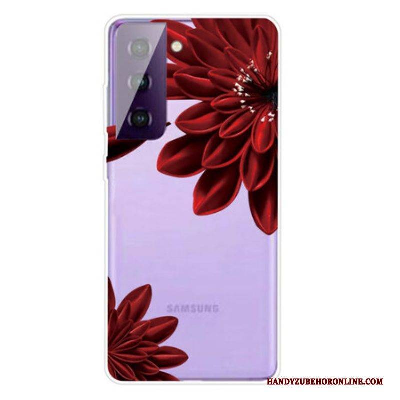 Handyhülle Für Samsung Galaxy S21 FE Wilde Blumen