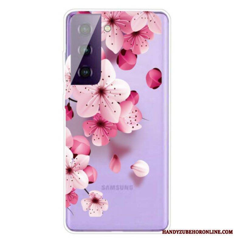 Handyhülle Für Samsung Galaxy S21 Plus 5G Kleine Rosa Blumen