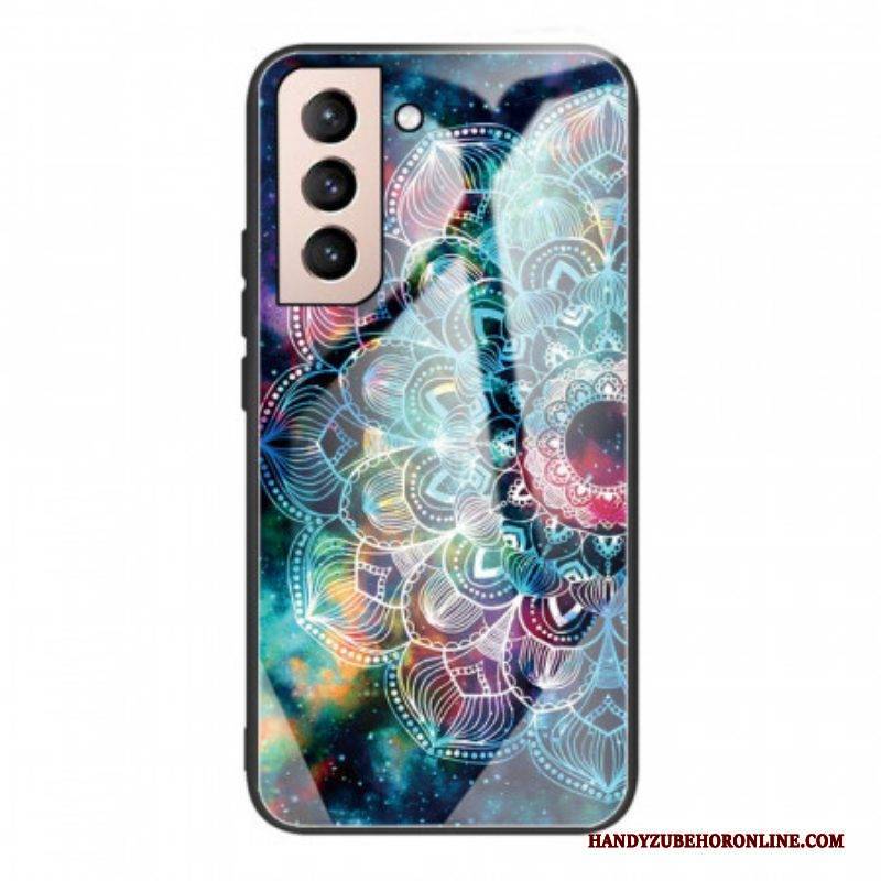 Handyhülle Für Samsung Galaxy S22 5G Mandala-gehärtetes Glas