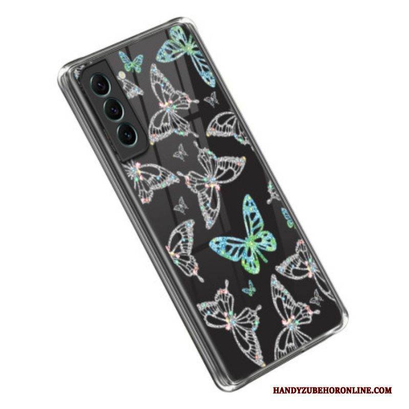 Handyhülle Für Samsung Galaxy S23 5G Nahtlose Schmetterlinge