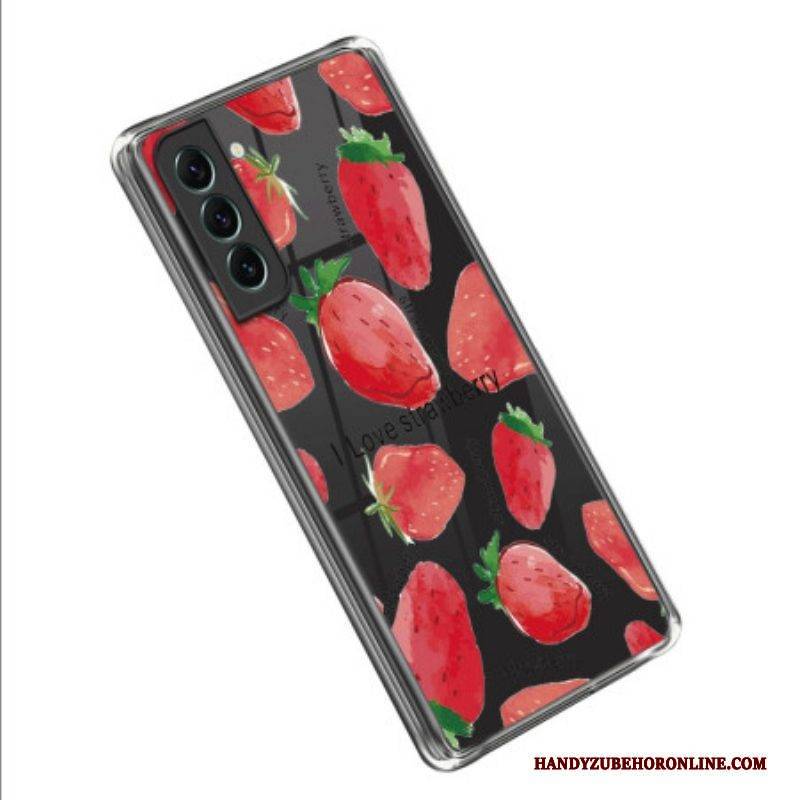 Handyhülle Für Samsung Galaxy S23 Plus 5G Nahtlose Erdbeeren