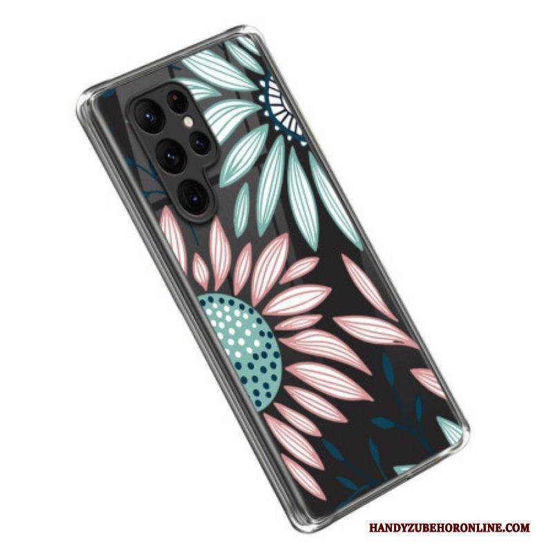 Handyhülle Für Samsung Galaxy S23 Ultra 5G Blumen-