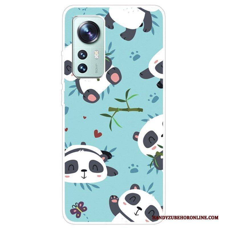 Handyhülle Für Xiaomi 12 Pro Panda-haufen Aus Silikon