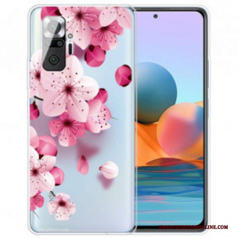 Handyhülle Für Xiaomi Redmi Note 10 Pro Kleine Rosa Blumen