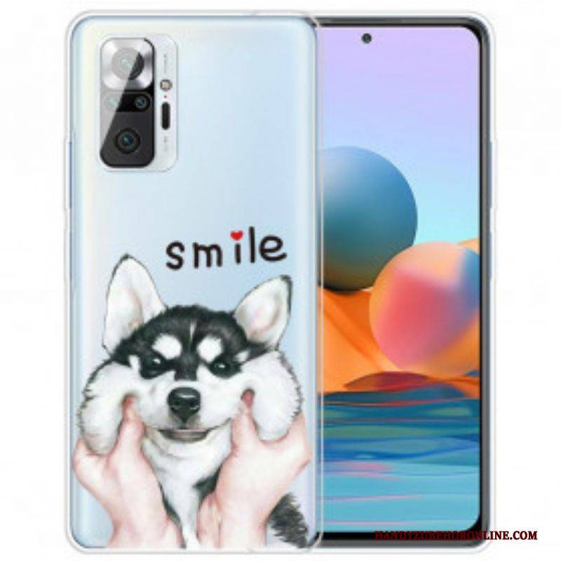 Handyhülle Für Xiaomi Redmi Note 10 Pro Lächle Hund