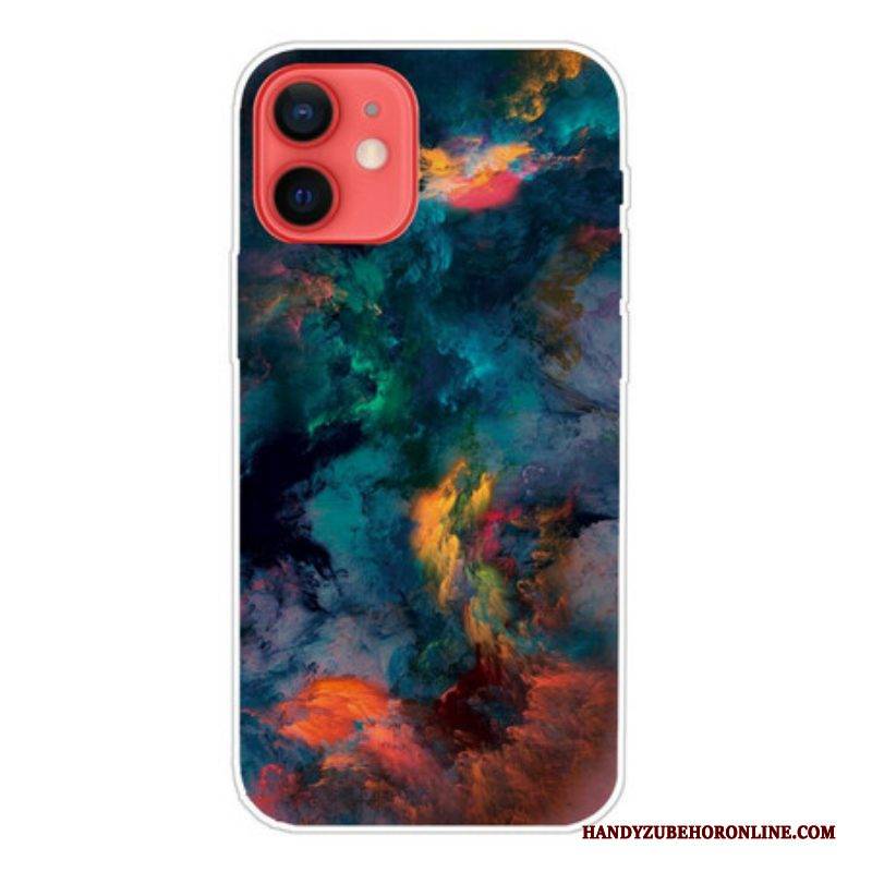 Handyhülle Für iPhone 13 Mini Bunte Wolken