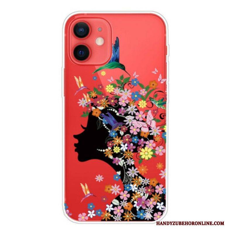 Handyhülle Für iPhone 13 Mini Hübscher Blumenkopf
