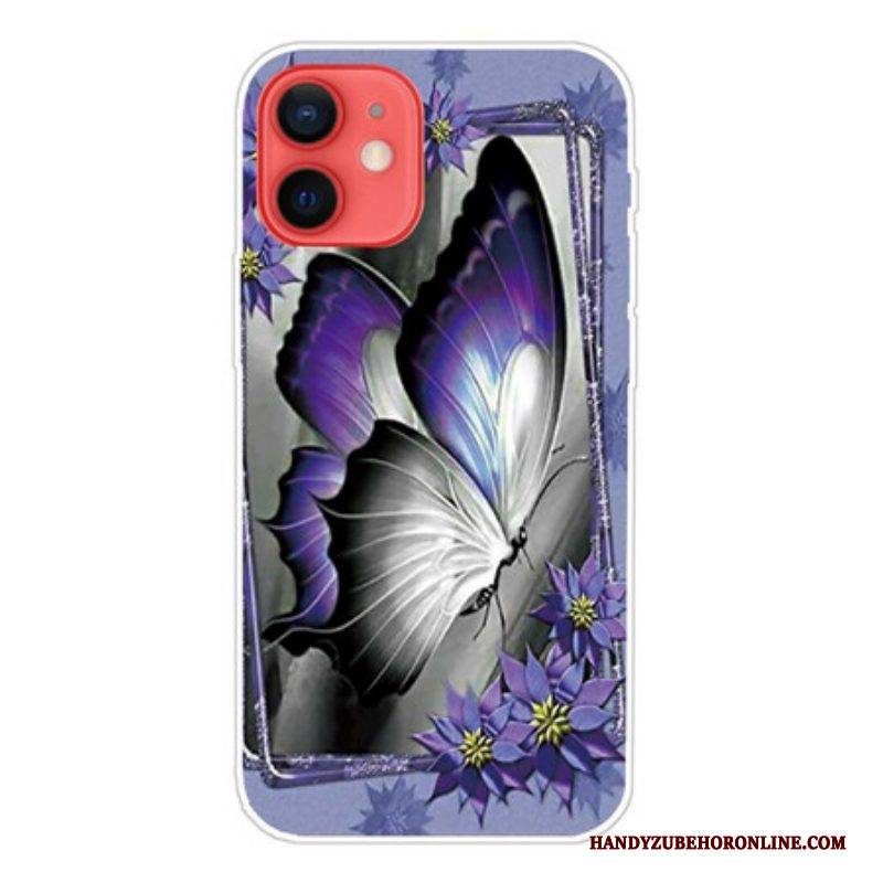 Handyhülle Für iPhone 13 Mini Königlicher Schmetterling