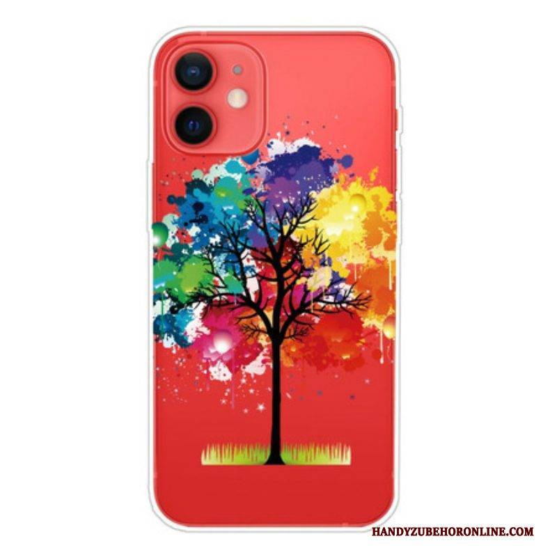 Handyhülle Für iPhone 13 Mini Nahtloser Aquarellbaum