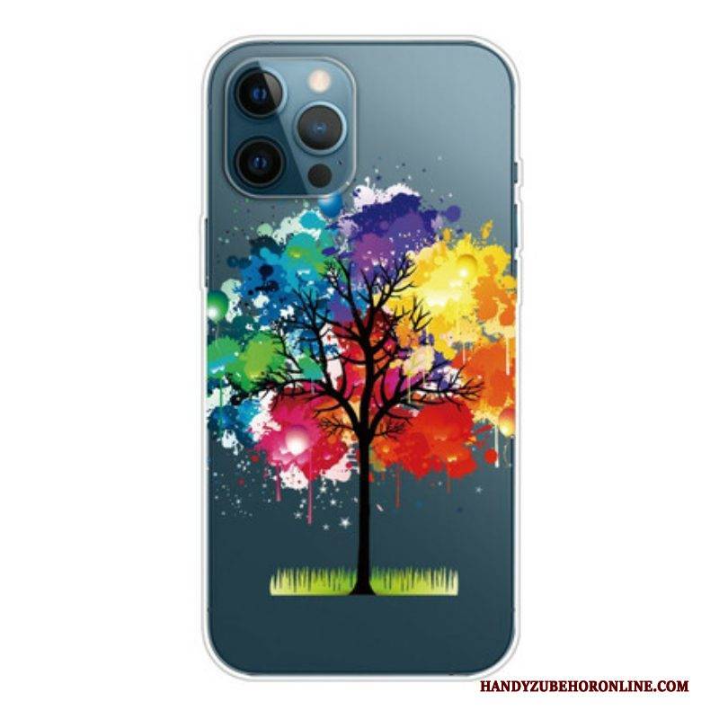 Handyhülle Für iPhone 13 Pro Max Nahtloser Aquarellbaum