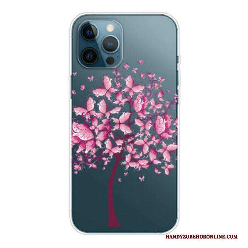 Handyhülle Für iPhone 13 Pro Max Rosa Baumkrone