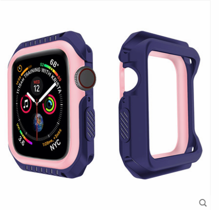 Hülle Apple Watch Series 1 Silikon Blau Grenze, Case Apple Watch Series 1 Schutz Anti-sturz