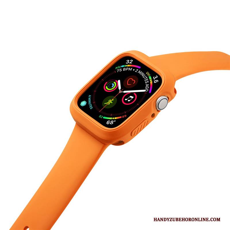 Hülle Apple Watch Series 3 Silikon Orange Sport, Case Apple Watch Series 3 Anti-sturz