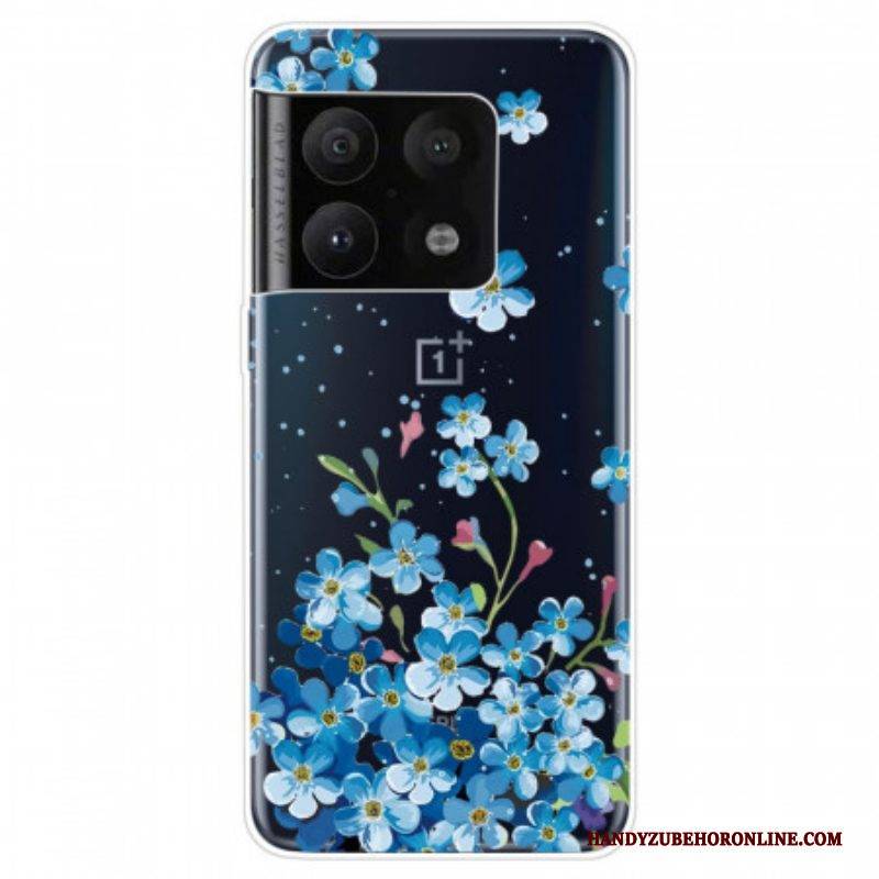 Hülle Für OnePlus 10 Pro 5G Blaue Blumen