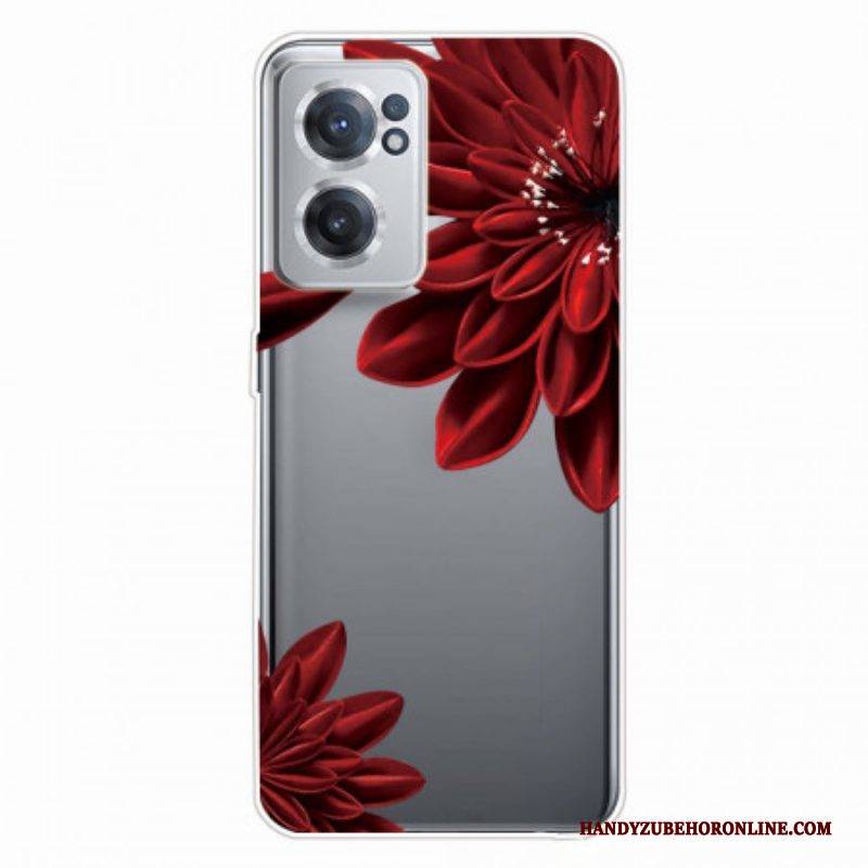 Hülle Für OnePlus Nord CE 2 5G Scharlachrote Blume