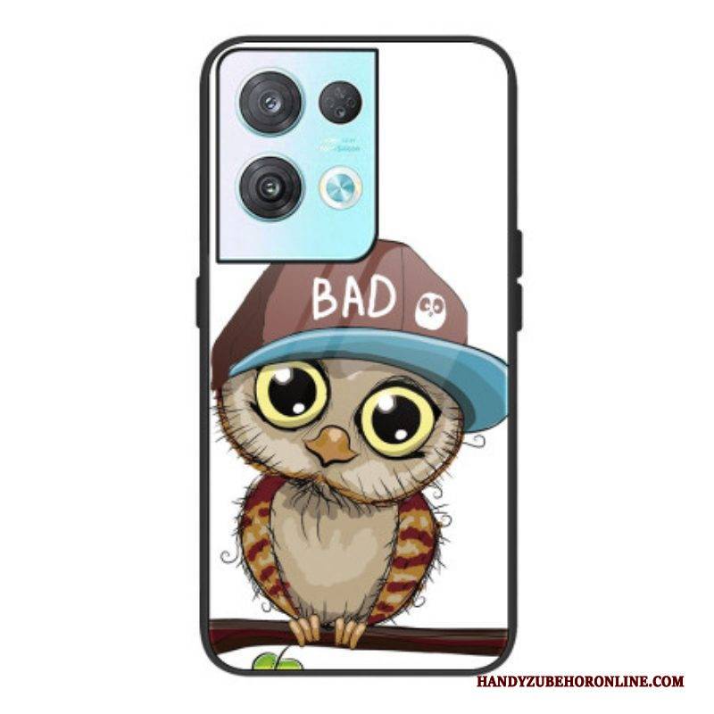 Hülle Für Oppo Reno 8 Pro Bad Owl Gehärtetes Glas
