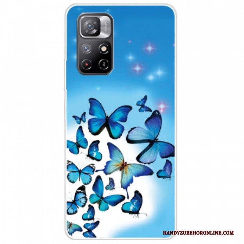 Hülle Für Poco M4 Pro 5G Schmetterlinge Schmetterlinge