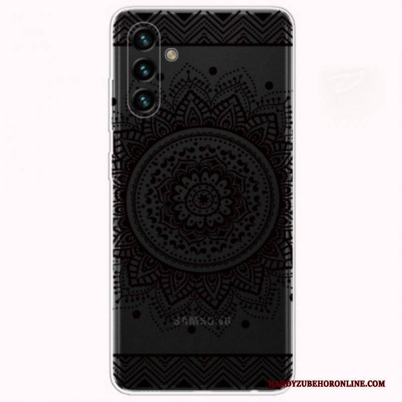 Hülle Für Samsung Galaxy A13 5G / A04s Einzelnes Blumenmandala