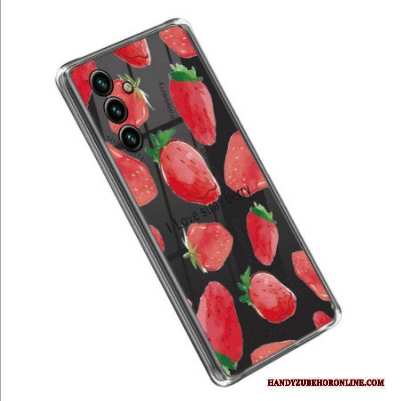Hülle Für Samsung Galaxy A14 / A14 5G Nahtlose Erdbeeren