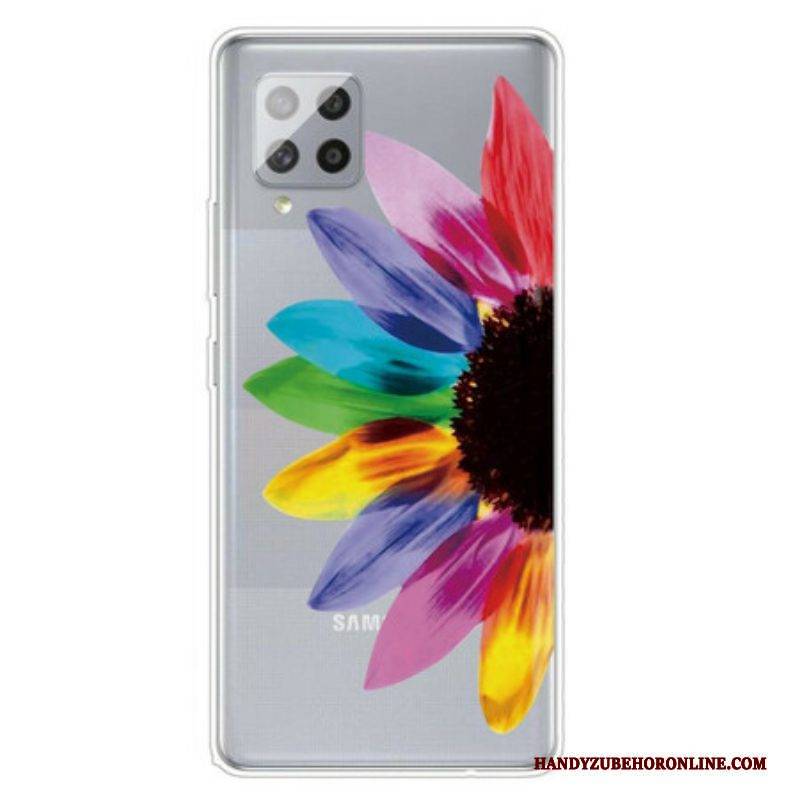 Hülle Für Samsung Galaxy A42 5G Bunte Blume