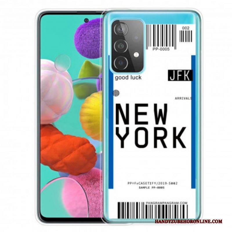 Hülle Für Samsung Galaxy A52 4G / A52 5G / A52s 5G Bordkarte Nach New York