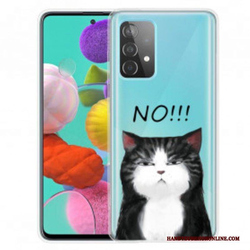 Hülle Für Samsung Galaxy A52 4G / A52 5G / A52s 5G Die Katze. Die Nein Sagt