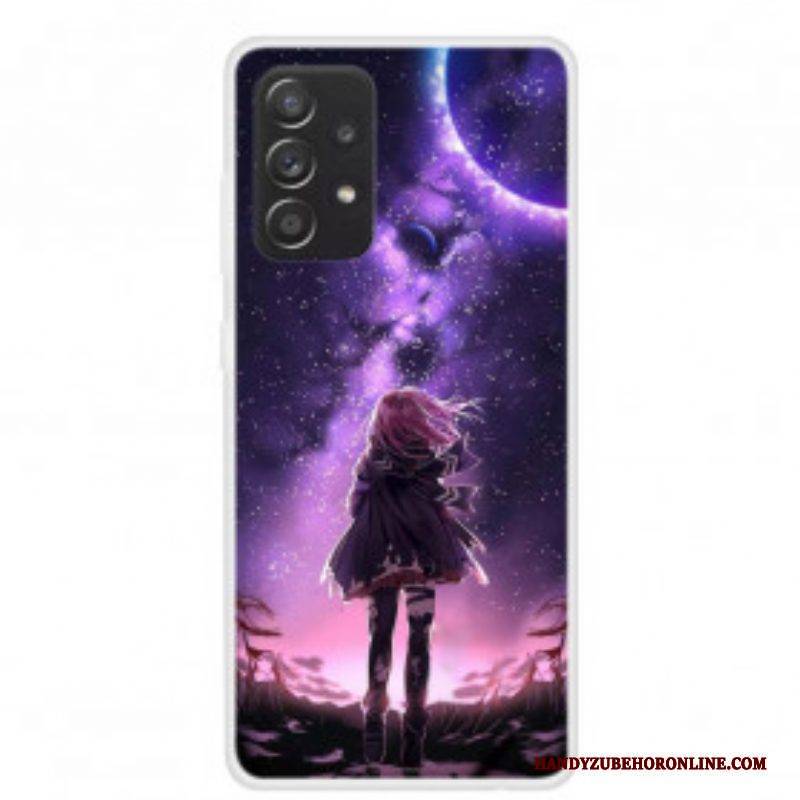 Hülle Für Samsung Galaxy A52 4G / A52 5G / A52s 5G Magischer Vollmond