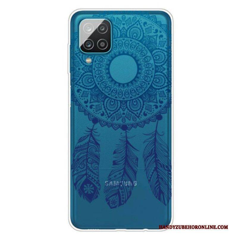 Hülle Für Samsung Galaxy M12 / A12 Einzelnes Blumenmandala