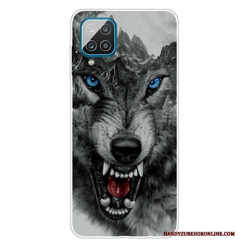 Hülle Für Samsung Galaxy M12 / A12 Erhabener Wolf