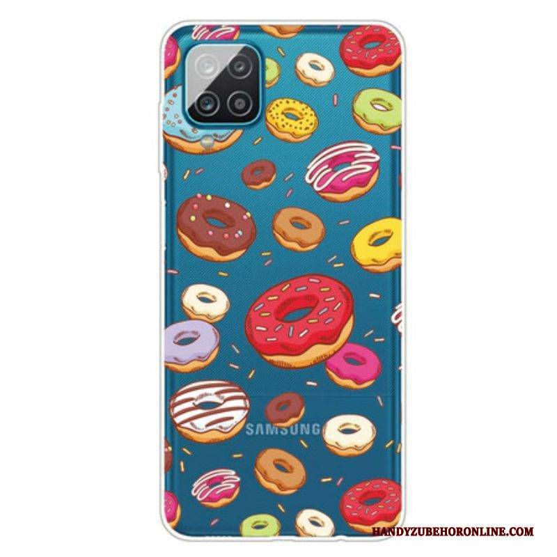 Hülle Für Samsung Galaxy M12 / A12 Ich Liebe Donuts