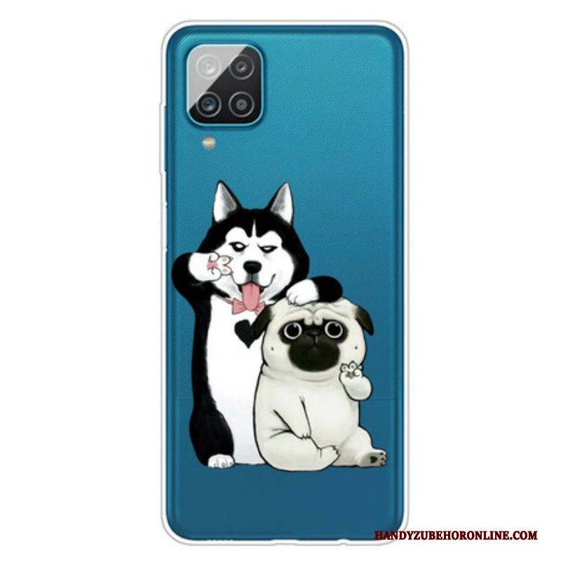Hülle Für Samsung Galaxy M12 / A12 Lustige Hunde