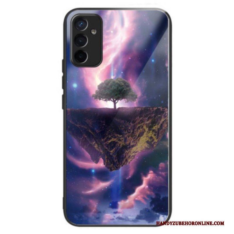 Hülle Für Samsung Galaxy M13 Futuristischer Baum Aus Gehärtetem Glas