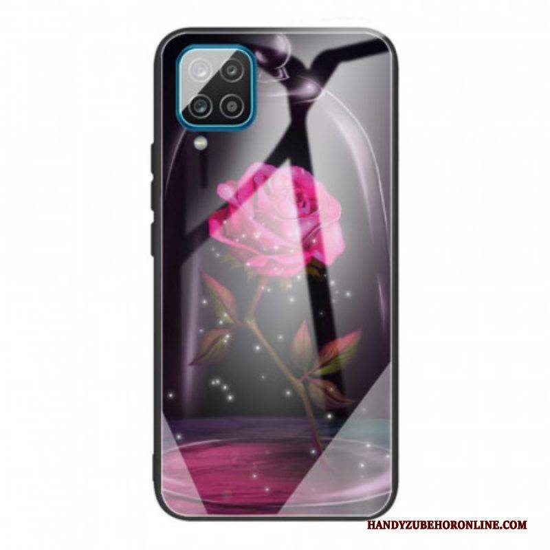 Hülle Für Samsung Galaxy M32 Magisches Rosa Gehärtetes Glas