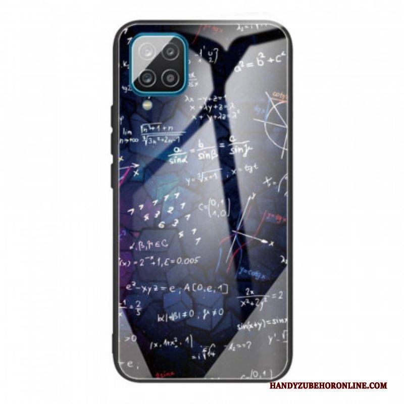 Hülle Für Samsung Galaxy M32 Mathe-berechnungen Aus Gehärtetem Glas