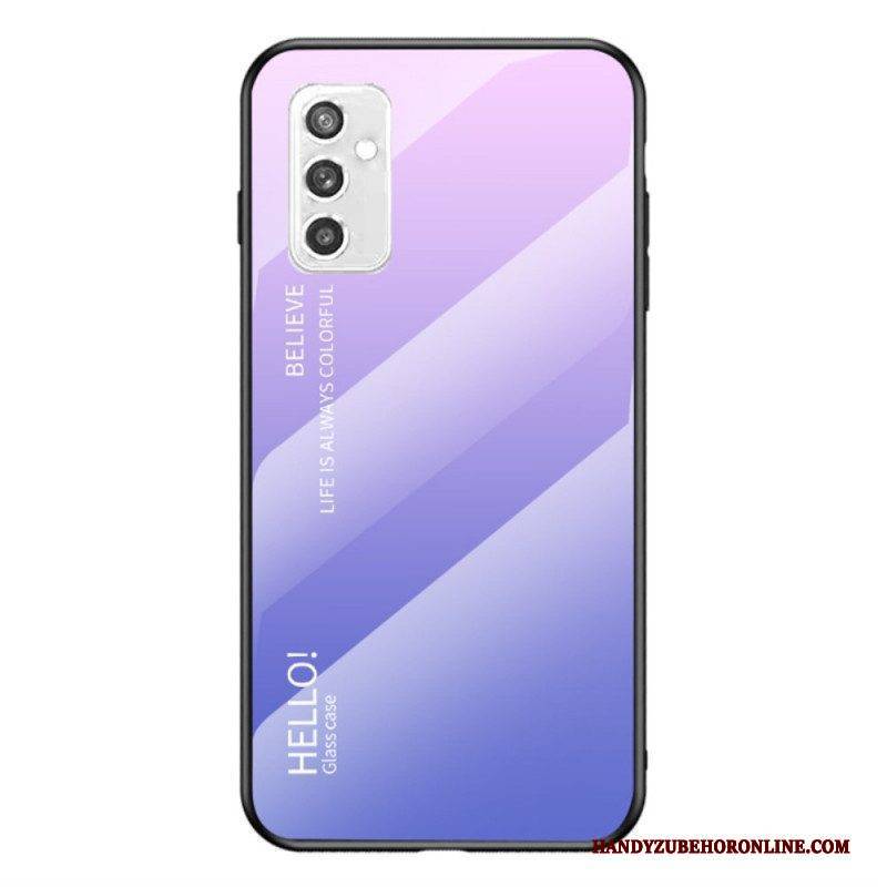 Hülle Für Samsung Galaxy M52 5G Gehärtetes Glas Hallo