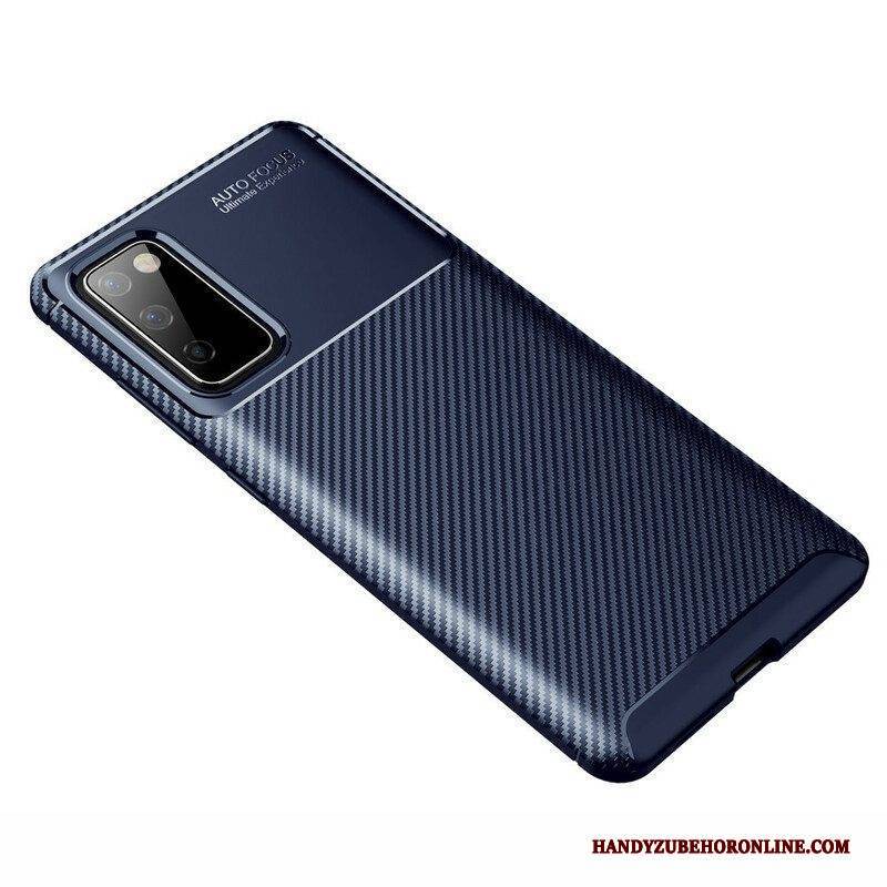 Hülle Für Samsung Galaxy S20 FE Flexible Kohlefaserstruktur