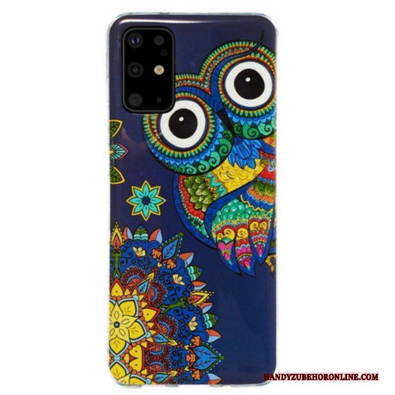 Hülle Für Samsung Galaxy S20 Plus / S20 Plus 5G Fluoreszierendes Eulen-mandala