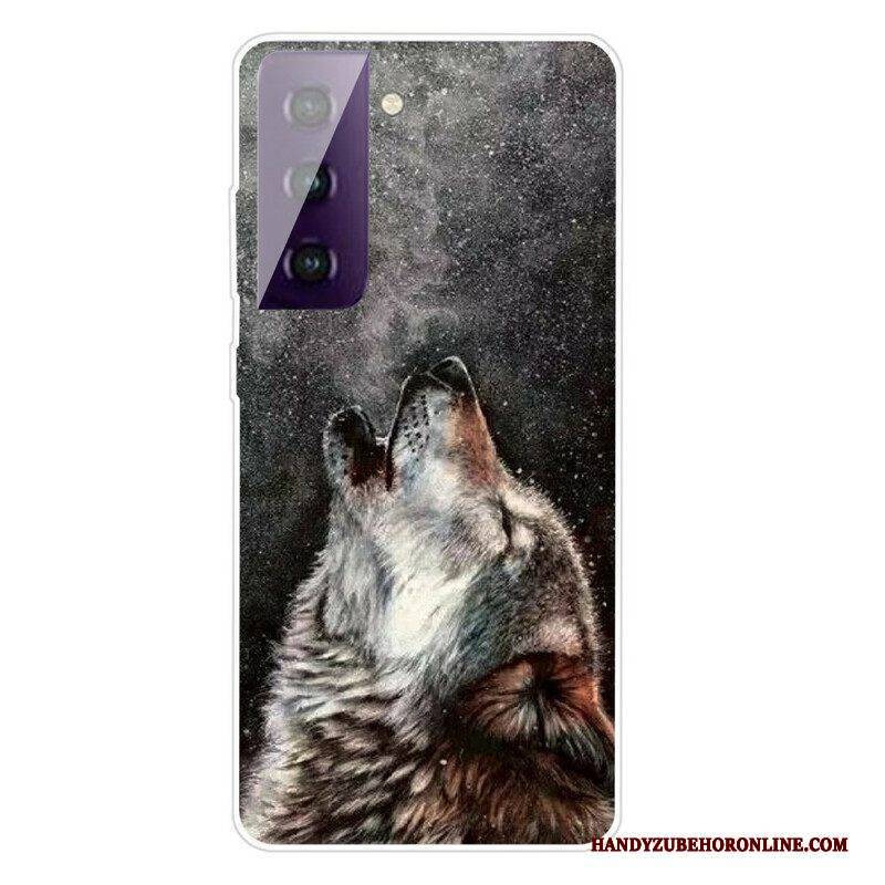 Hülle Für Samsung Galaxy S21 5G Erhabener Wolf