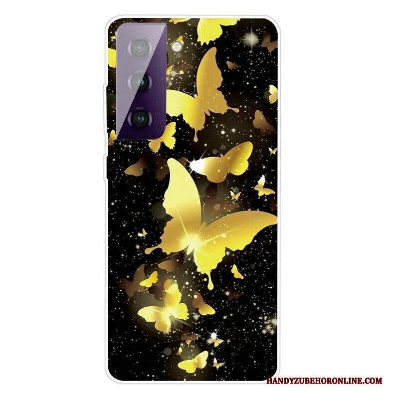 Hülle Für Samsung Galaxy S21 5G Wunderschöne Schmetterlinge