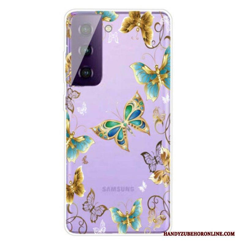 Hülle Für Samsung Galaxy S21 FE Entwerfen Sie Schmetterlinge