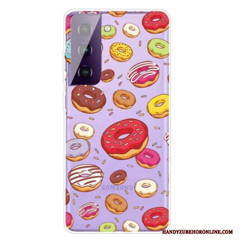 Hülle Für Samsung Galaxy S21 FE Ich Liebe Donuts