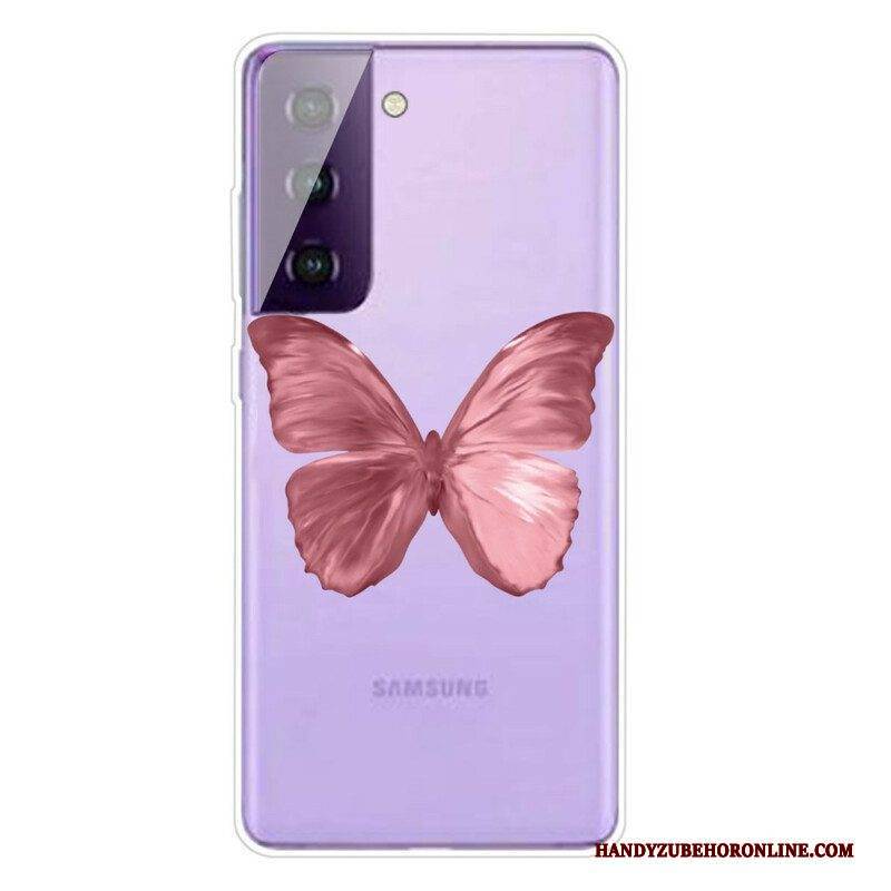 Hülle Für Samsung Galaxy S21 FE Wilde Schmetterlinge