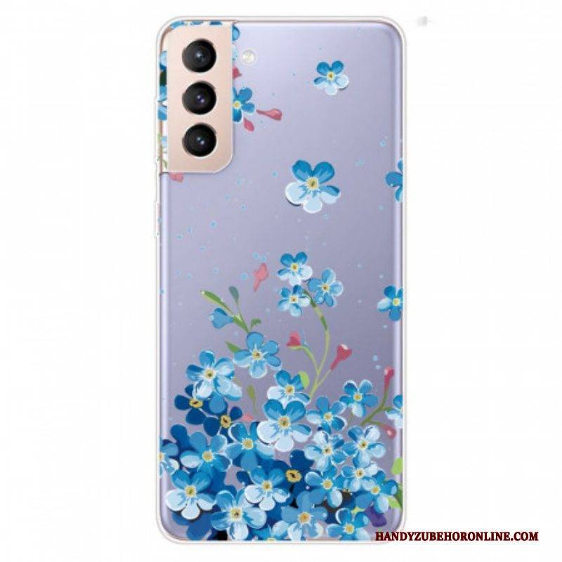 Hülle Für Samsung Galaxy S22 5G Blaue Blumen