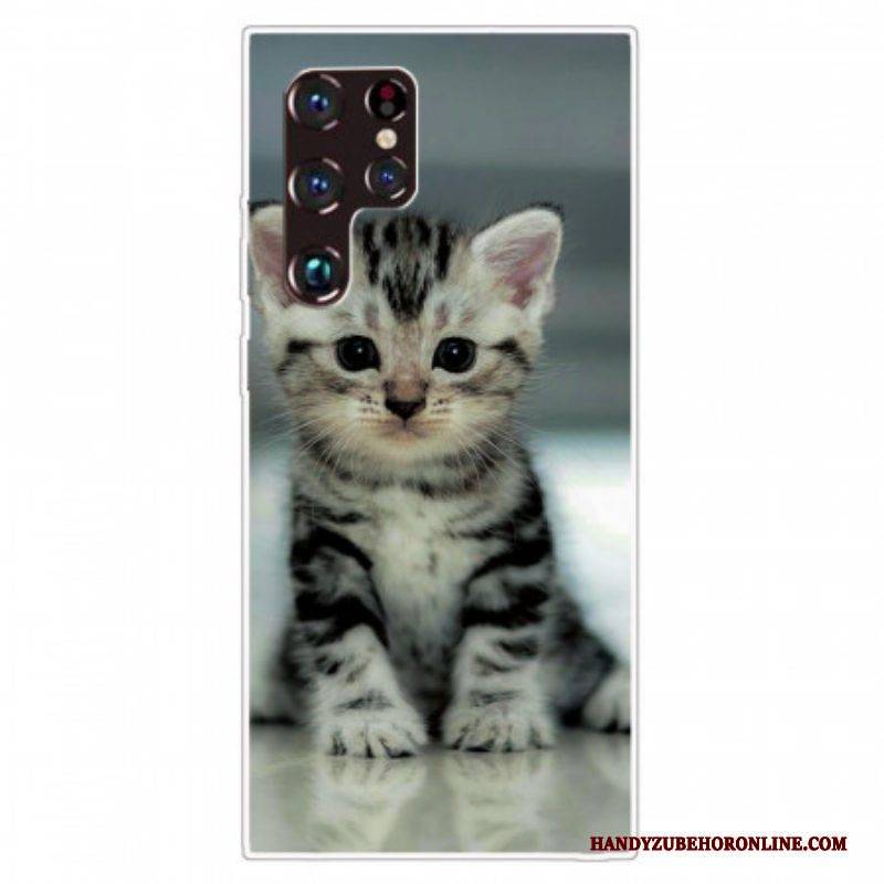 Hülle Für Samsung Galaxy S22 Ultra 5G Kätzchen Kätzchen