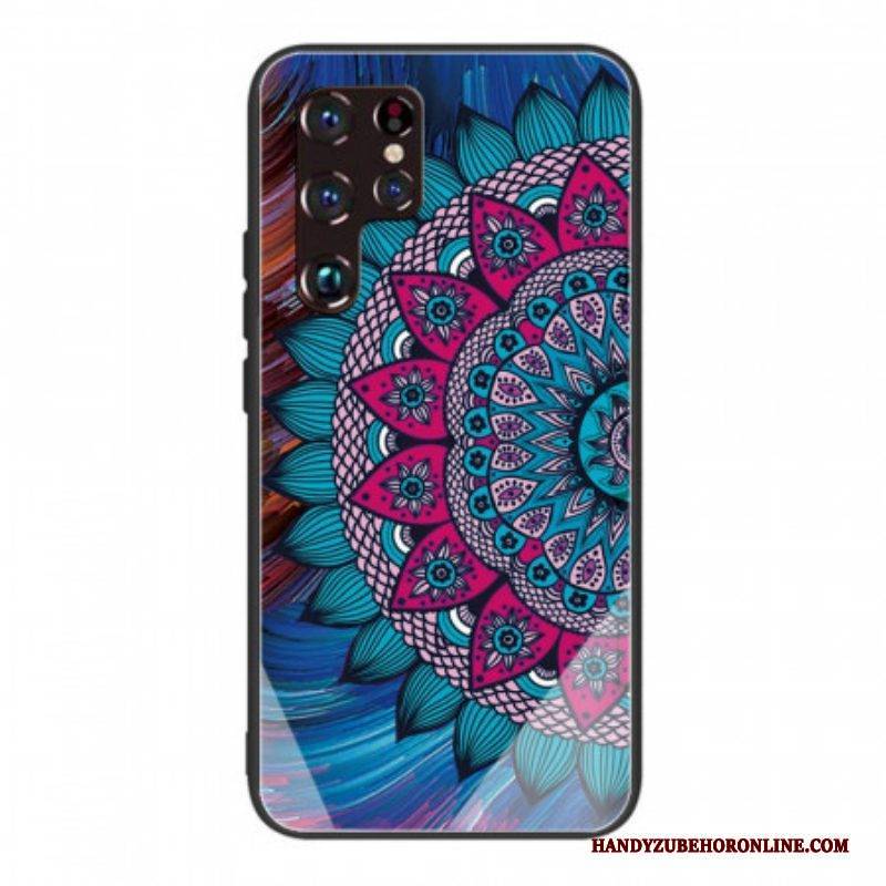 Hülle Für Samsung Galaxy S22 Ultra 5G Mandala-gehärtetes Glas