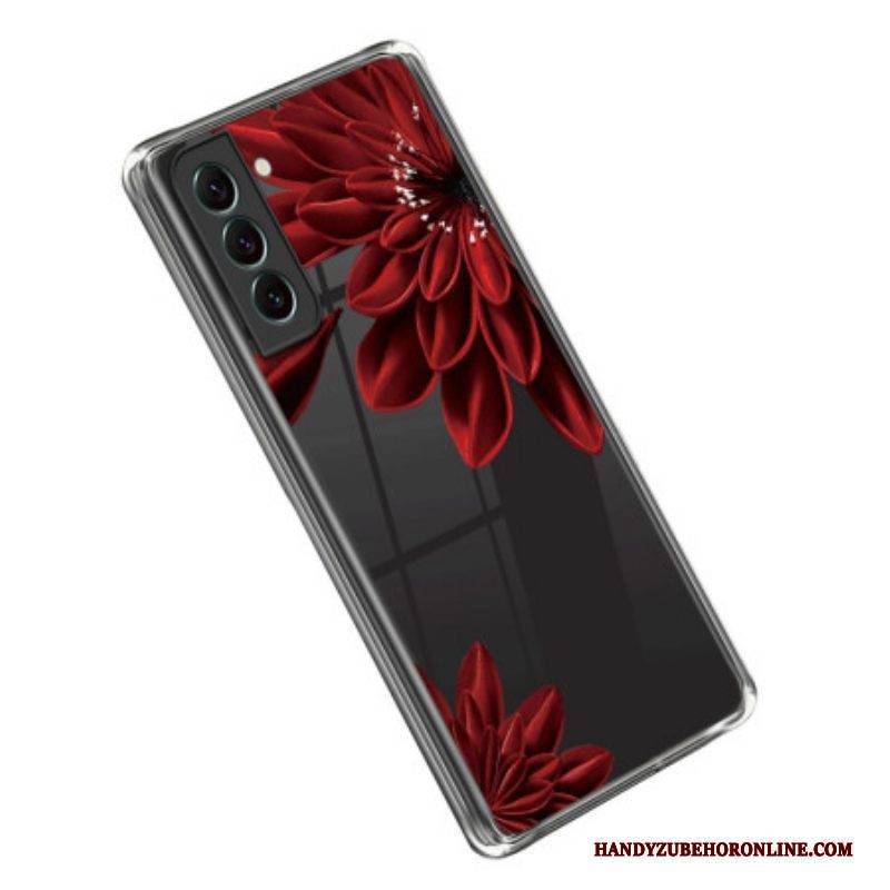 Hülle Für Samsung Galaxy S23 Plus 5G Nahtlose Rote Blumen