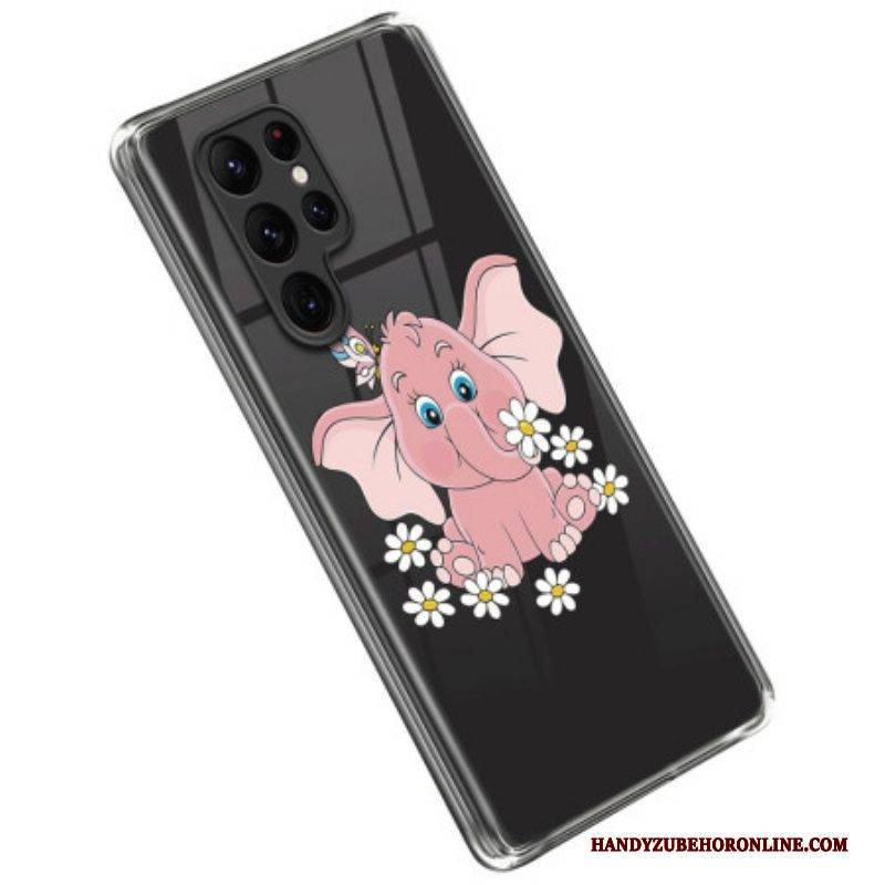 Hülle Für Samsung Galaxy S23 Ultra 5G Rosa Elefant